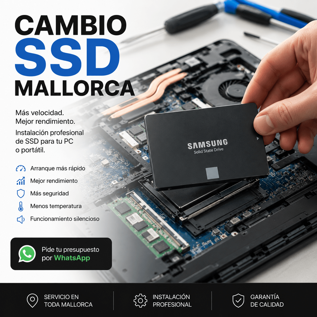 cambio de ssd mallorca